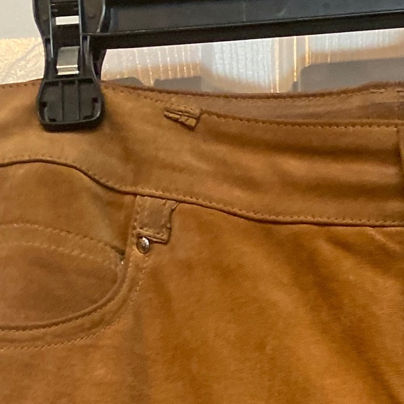 Newport News Cognac Suede Pants - Picture 5 of 5